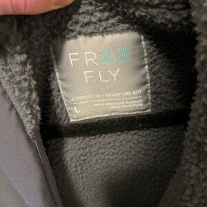 Free Fly Sherpa Zip Up Jacket. Size L